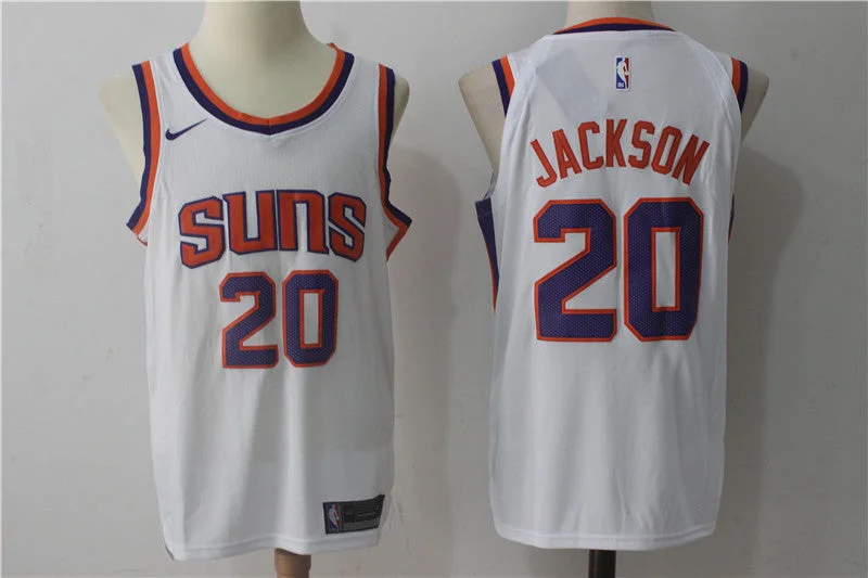 Basketball Jersey for Team Player Jerseys-Suns 20 Josh Jackson White Authentic Basketball Jersey(Without the sponsor logo)