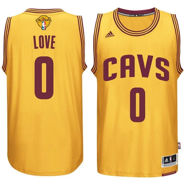 Basketball Jersey for High-Quality Basketball Wear-Cavaliers 0 Kevin Love Gold 2017 Finals Swingman Basketball Jersey