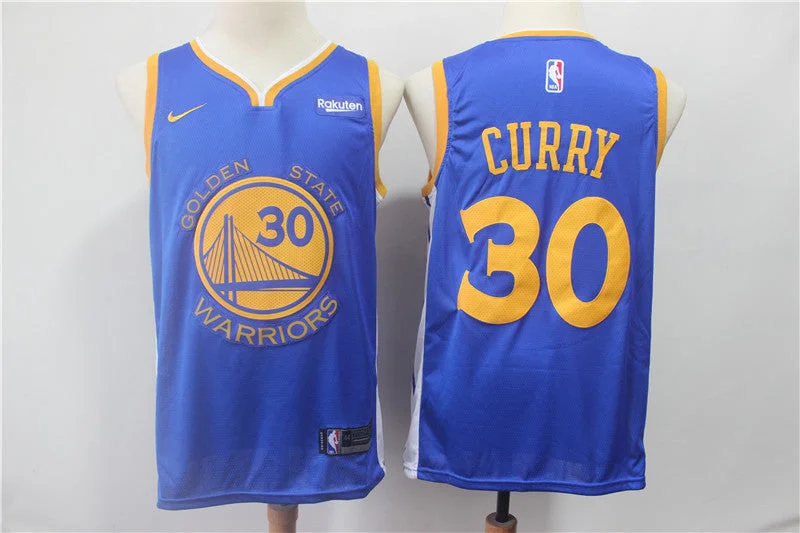 Basketball Jersey for Personalized Player Jerseys-Warriors 30 Stephen Curry Blue 2018-19 Earned Edition Swingman Basketball Jersey