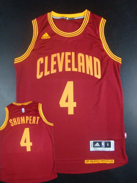 Basketball Jersey for Comfortable and Durable Fabric-Cavaliers 4 Shumpert Red 2014-15 Hot Printed New Rev 30 Basketball Jersey