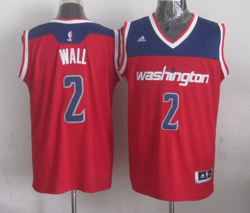 Basketball Jersey for Retro Basketball Look-Wizards 2 Wall Red New Revolution 30 Basketball Jerseys