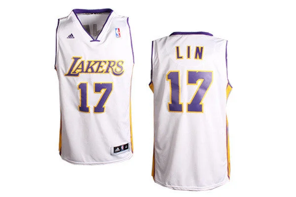 Basketball Jersey for Team Sports Gear-Lakers 17 Lin White New Revolution 30 Basketball Jerseys