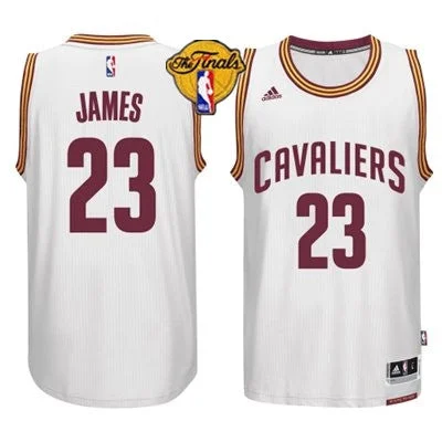 Basketball Jersey for Customizable Player Information-Cavaliers 23 James White 2015 Finals New Rev 30 Basketball Jersey