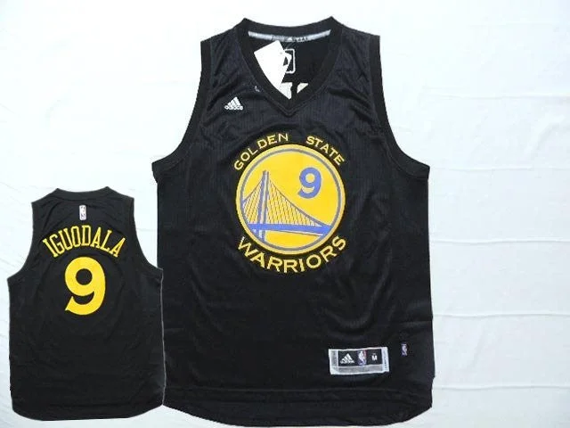 Basketball Jersey for Basketball Fan Apparel-Warriors 9 Iguodala Black New Revolution 30 Basketball Jersey