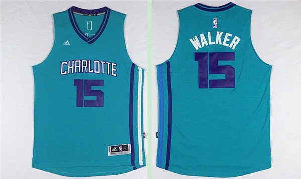 Basketball Jersey for Professional-Level Custom Gear-Hornets 15 Kemba Walker Teal Swingman Basketball Jersey