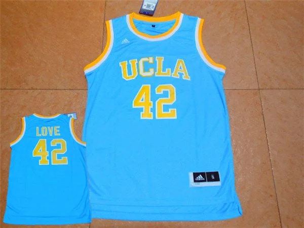 Basketball Jersey for Custom Team Apparel-UCLA Bruins 42 Kevin Love Blue Basketball Basketball Jersey