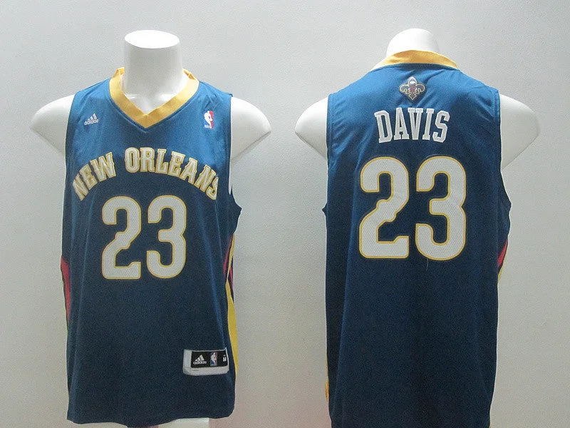 Basketball Jersey for Team Customization-Pelicans 23 Davis Blue New Revolution 30 Basketball Jerseys