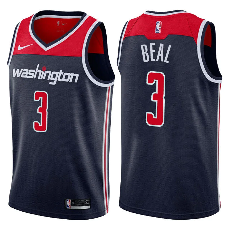 Basketball Jersey for School Basketball Team Wear-Wizard 3 Bradley Beal Navy Swingman Basketball Jersey