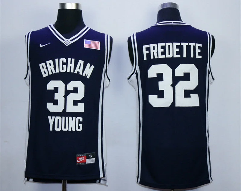 Basketball Jersey for Premium Quality Youth Jerseys-BYU Cougars 32 Jimmer Fredette Black College Basketball Jersey