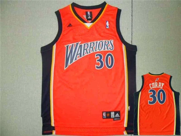 Basketball Jersey for Professional Quality Fit-Warriors 30 Stephen Curry Orange Throwback Basketball Jersey