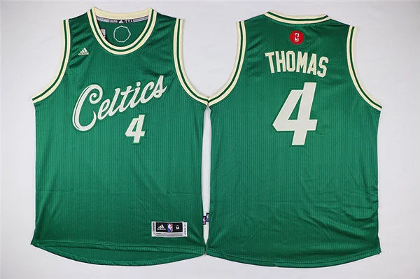 Basketball Jersey for Unique Team Designs-Celtics 4 Isaiah Thomas Green 2015-16 Christmas Day Swingman Basketball Jersey