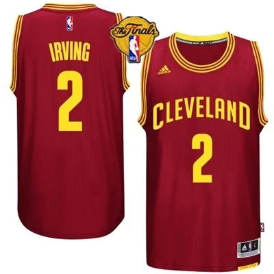 Basketball Jersey for College and Professional Basketball-Cavaliers 2 Irving Red 2015 Finals New Rev 30 Basketball Jersey